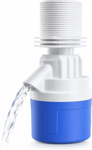 Vista 11 de Válvula de flotador de agua automática roscada NPT de 1 pulgada, válvula de control automático de nivel de agua de PVC resistente para canal de agua