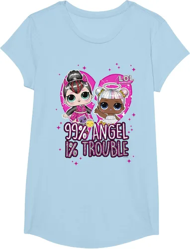 Vista 5 de LOL Surprise Sugar & Spice 99% Angel 1% Trouble Camiseta, Blanco
