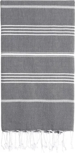 Vista 3 de Basic Layers - Toallas de cocina de 100 % algodón turco, altamente absorbentes, suaves, de secado rápido, para gimnasio, yoga, baño, deportes, Negro