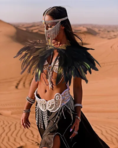 Vista 5 de Chal de plumas para mujer, collar de plumas de cuervo, capa de cisne de Halloween, accesorios de disfraz de bruja