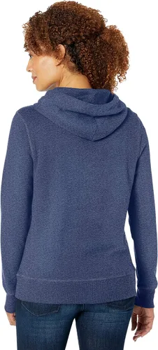 Vista 7 de Tienda Essentials - Sudadera con capucha de vellón de tela de toalla para mujer (disponible en tallas extragrandes)