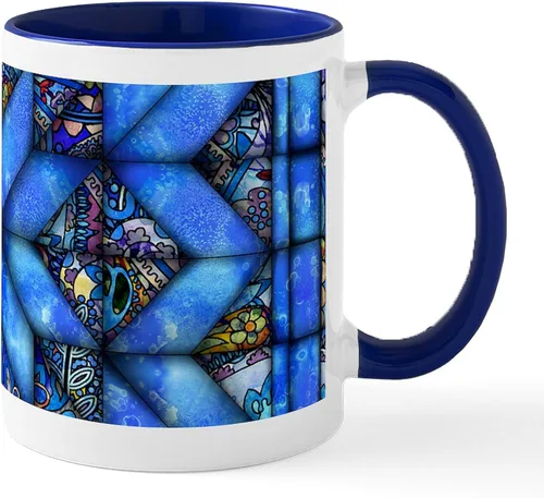 Vista 76 de CafePress Ascii - Taza de café de cerámica, taza de té, 11 onzas