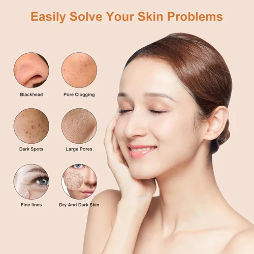 Vista 6 de 4 en 1 Dermoabrasión de diamante Microdermabrasión Limpiador de la piel Vacío Facial Peeling Rociador Blackhead Removedor de acné Cuidado de la piel