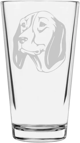 Vista 432 de Podenco Canario - Vaso de pinta de 16 onzas con temática de perro personalizado