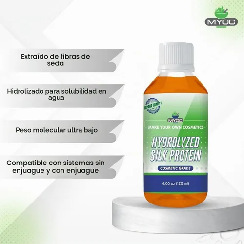 Vista 3 de Proteína de seda hidrolizada, 4.06 onzas líquidas, grado cosmético
