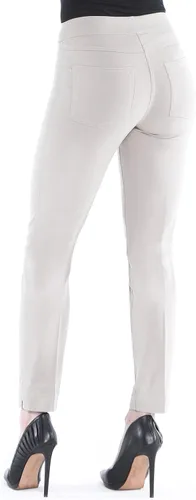 Vista 2 de Vincenté - Pantalones elásticos para mujer para mujer - Pantalones de tobillo con banda elástica en la cintura y control de la barriga