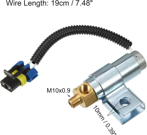 Vista 3 de X AUTOHAUX Reemplazo de alta temperatura A06-26631-000 F224904 S-18706 de la válvula electromagnética de aire del embrague del ventilador del coche