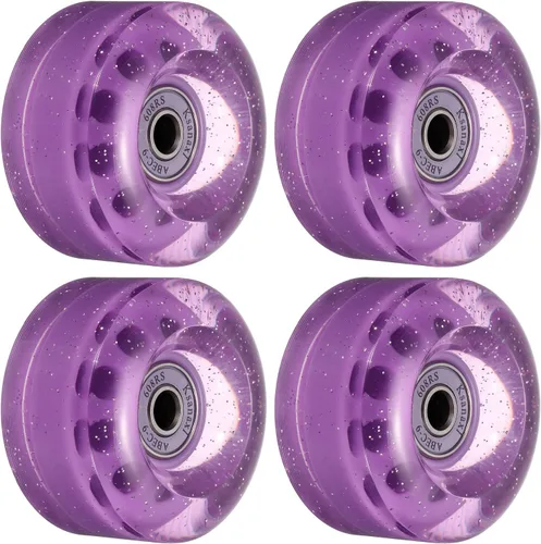 Vista 12 de PATIKIL Roller Skate Wheels with Bearings, Quad Skate Replacement for Double Row Skate Skateboards Indoor or Outdoor