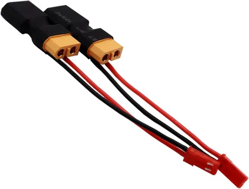 Vista 7 de 5 conectores de batería Lipo XT60 macho a hembra con enchufes JST (macho), adaptador de corriente compatible con DJI Phantom Quadcopter FPV y otros