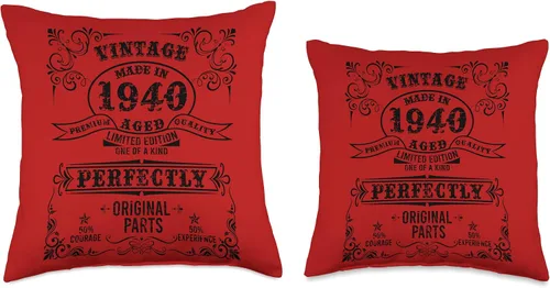 Vista 3 de Limited Edition with Original Parts Vintage 1940 Throw Pillow