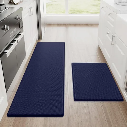 Vista 37 de StepRite Tapetes de cocina, 2 tapetes acolchados, antifatiga, para piso, de escritorio, antideslizante, impermeables, oficina, alfombras de 17.3 x