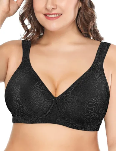 Vista 2 de Deyllo - Sujetador minimizador para mujer, cobertura completa, sin alambre, cómodo, no acolchado