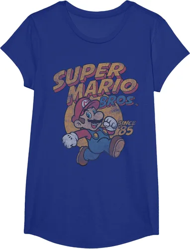Vista 20 de Super Mario Bros. Desde '85 Camiseta Vintage con Póster' Negro