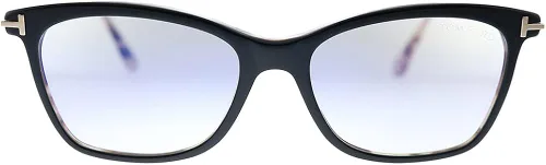 Vista 2 de Gafas graduadas Tom Ford FT 5712 -B 005 Shiny Vintage Pink HavanaBlue Block Lenses, La Habana Rosa