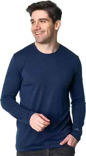 Vista 8 de Camisas 100% de lana merino para hombre, ropa interior térmica, capa base 190 negro