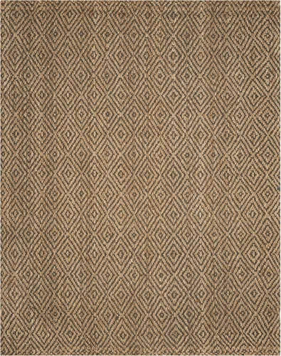 Vista 22 de Safavieh NF181A tapete de yute natural tejido a mano, de la colección de fibra natural (5 x 8 pies), Yute, Natural / Natural