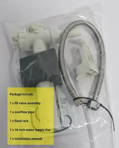 Vista 7 de Kit de válvula de entrada lateral Silenciosa Válvulas de llenado de inodoro Conjunto de reemplazo de piezas RP71168 Compatible con inodoros Delta