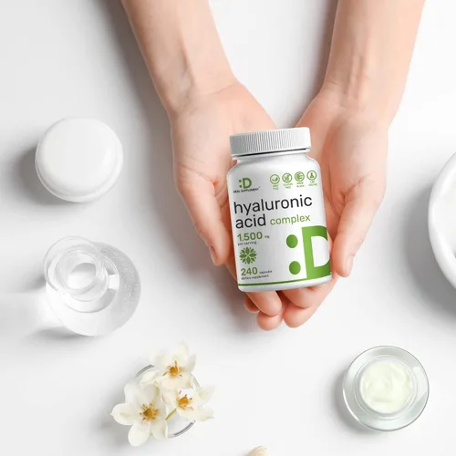 Vista 6 de DEAL SUPPLEMENT Complejo de ácido hialurónico 1,500 mg - 240 cápsulas, con MSM y vitamina C