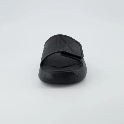Vista 3 de CUSHIONAIRE Sandalia Biggie de recuperación para mujer con +comodidad y correa ajustable, NegroNegro