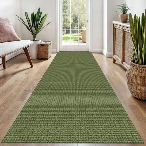 Vista 76 de EARTHALL Alfombra tejida de 2 x 3 pies, lavable para entrada, alfombra trenzada antideslizante, alfombra para puerta interior y exterior, alfombra