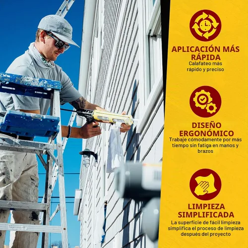 Vista 3 de Dripless ETS5000 pistola de masilla industrial resistente, capacidad de 1/4 galones, relación de impulso de 18:1