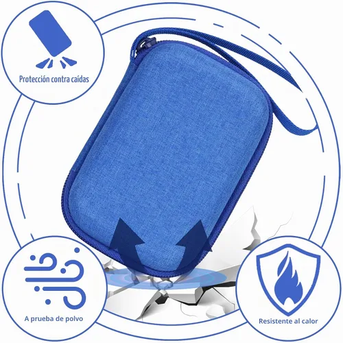 Vista 3 de Estuche resistente impermeable para cámara digital Kodak PIXPRO WPZ2, azul, protección para cámara de video impermeable