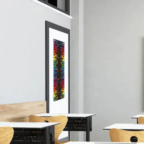 Vista 5 de YLOLUL 2 piezas de cortinas opacas para puertas de aula, cortinas opacas para puertas de cristal, oscurecimiento de puertas para decoración