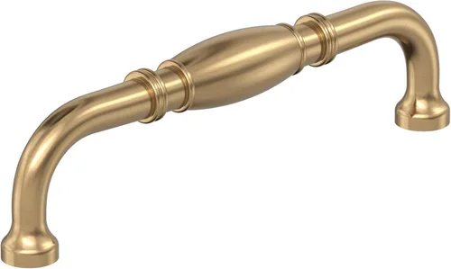 Vista 8 de Amerock Granby 3-3/4 pulgadas (96 mm) de centro a centro Bronce champán Tirador de gabinete - paquete de 10 unidades Champagne bronce