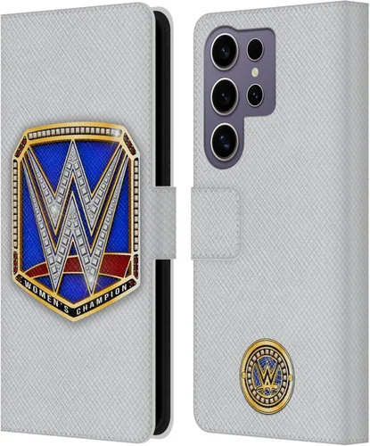 Vista 70 de Head Case Designs Officially Licensed WWE Cruiserweight Champion Title Belts Leather Wallet Case Compatible with Samsung Galaxy A07 4G Campeón