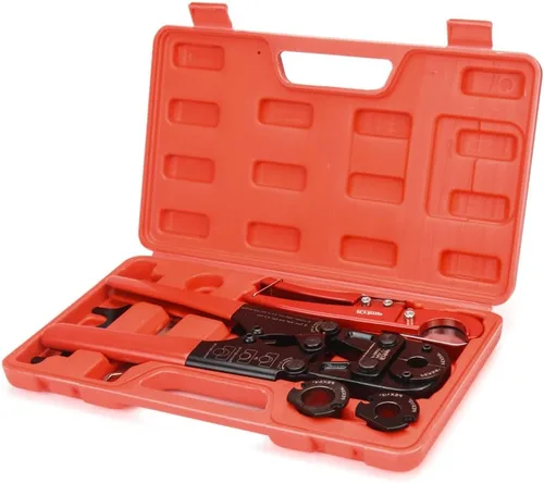 Vista 8 de IWISS/iCrimp - Kit de herramientas de engarzado de anillo de cobre para tubería PEX para anillos de crimpado de 1/2 pulgada, 3/4 pulgada, cumple