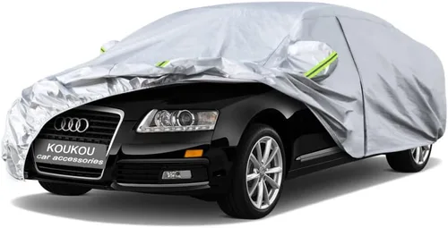 Vista 98 de KouKou Funda impermeable para automóvil SUV adecuada para BMW X1 de 2009 a 2025, 7 capas a prueba de viento para todo tipo de clima, cubierta