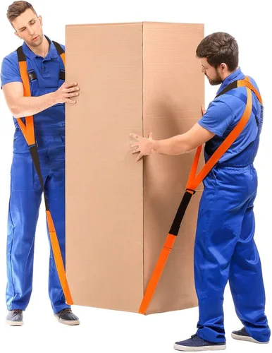 Vista 7 de Correas de mudanza, correas de elevación para 2 personas para mover muebles, sistema de elevación y movimiento con cinturón de hombro