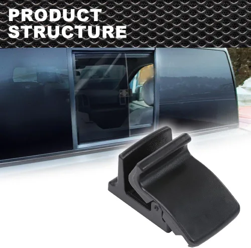 Vista 9 de CNNELL Cerradura de pestillo de puerta corredera compatible con Ford F150 1997-2004/Fit Ford F250 1997-1999 Cerradura manual de vidrio para ventana