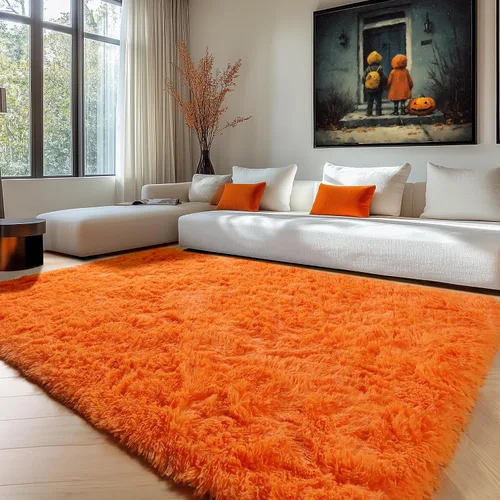 Vista 98 de ONASAR - Alfombra de pasillo negra de 2 x 6 pies, esponjosa, lavable, ultrasuave, afelpada, peluda, tapete para bebés, dormitorio de niños, armario