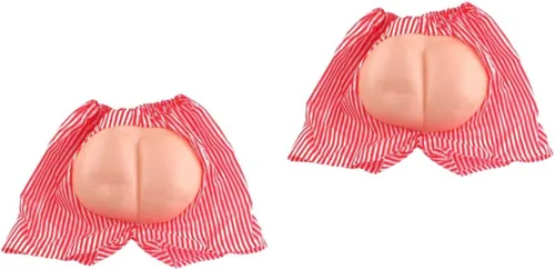 Vista 6 de NOLITOY 2 piezas de accesorios para hombre, lencería para hombre, pantalones cortos de playa, carnaval, juguetes complicados, pantalones cortos