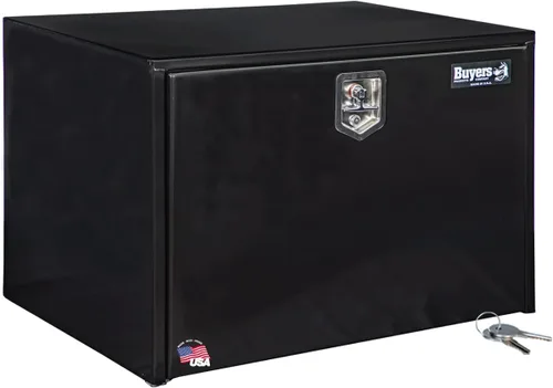Vista 18 de Buyers Products 1703349 - Caja de acero negro para debajo de la carrocería con pestillo de mango en T, 14 x 12 x 18 pulgadas, caja de herramientas