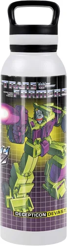 Vista 20 de Transformers OFFICIAL Bumblebee Black - Botella de agua aislada de 24 onzas, resistente a fugas, de acero inoxidable aislado al vacío con tapa