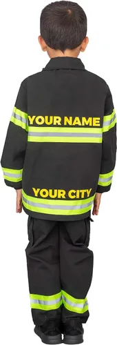 Vista 4 de Conjunto de chaqueta y pantalones de bombero para niños
