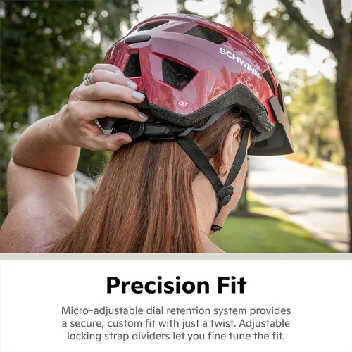 Vista 6 de Schwinn Yahara ERT - Casco de bicicleta para adultos, jóvenes, hombres y mujeres de 8 años en adelante, puede adaptarse a una circunferencia