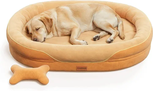 Vista 10 de CWAWZ Cama ortopédica grande para perros, 36 pulgadas, cama para perros de gran tamaño con cojines envolventes completos, camas refrescantes