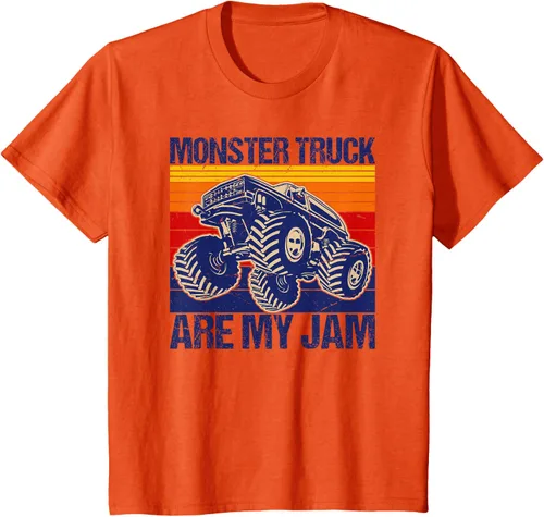 Vista 35 de Monster Truck Are My Jam For Monster Truck Lovers - Camiseta para hombres y niños, Blanco