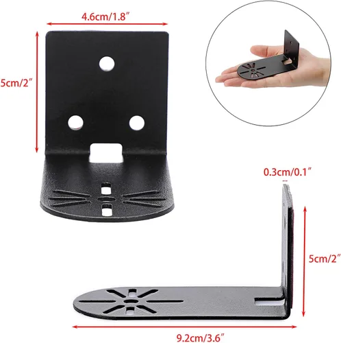 Vista 3 de Sumnacon Estante de pared para cámara, 3 piezas, estante de pared pequeño de metal con adhesivo, estante flotante pequeño universal para cámaras