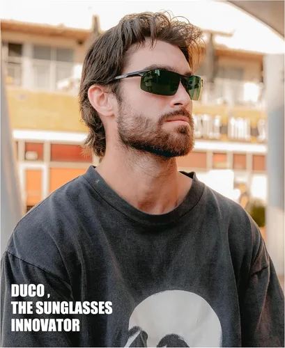 Vista 42 de Duco - Gafas de sol deportivas polarizadas para hombre con protección UV 8177s