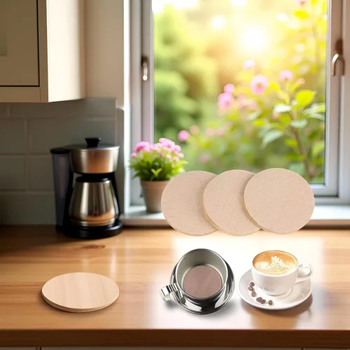 Vista 3 de 100 filtros de café, filtros de papel desechables, filtros de café redondos de repuesto compatibles con filtro de café Aerobie Aeropress y cafetera