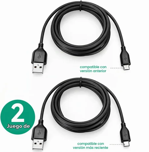 Vista 3 de Cable de carga de repuesto para Kindle Paperwhite, Kindle Fire, Amazon Fire Tablet - Cable USB de carga rápida de 6 pies