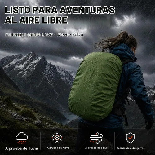 Vista 7 de Frelaxy - Funda impermeable para mochila, nivel de impermeabilidad de 10000 mm, estructura multicapa ultrarresistente mejorada, correa con hebilla