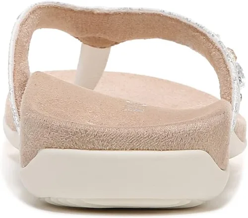Vista 7 de Vionic Rest Lucia Flip-Flop - Sandalias con brillantes de imitación con soporte de arco ortótico oculto, para mujer