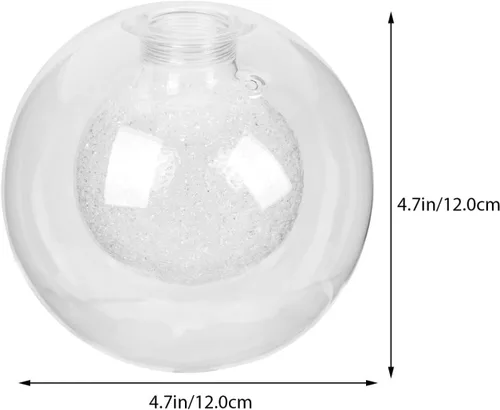 Vista 2 de Kichvoe Reemplazo de pantalla de lámpara de vidrio duradero para luz de techo base G9 Pantalla de globo transparente 3.9 pulgadas fácil instalación