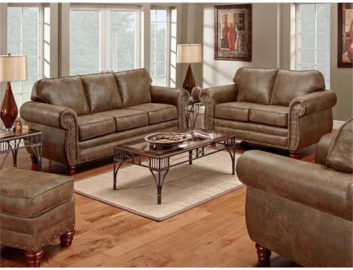 Vista 2 de American Furniture Classics Sedona - Juego de sofá cama de 4 piezas, color marrón