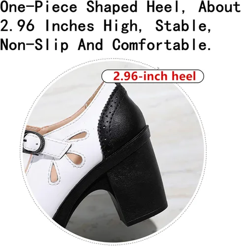 Vista 8 de STMYH Zapatos de tacón alto con plataforma para mujer, diseño de Dermis, con encaje retro, de moda